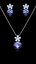 Show details for Durable Zine-Alloy Purple 2 Pieces Jewelry Sets