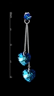 Picture of Delicately Designed Small Heart & Love Drop & Dangle