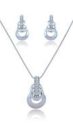 Picture of The Integrity Of  Dubai Style Platinum Plated 2 Pieces Jewelry Sets