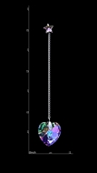 Picture of Online Platinum Plated Swarovski Element Drop & Dangle