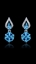 Show details for Modern Design Platinum Plated Swarovski Element Drop & Dangle