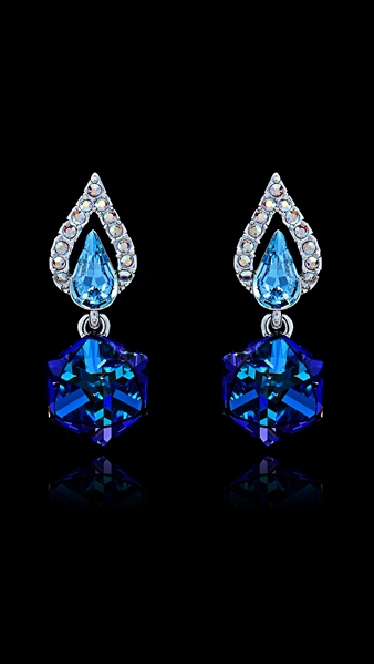 Picture of Beautiful Swarovski Element Zinc-Alloy Drop & Dangle