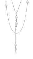 Picture of Touching And Meaningful Platinum Plated Classic Long Chain>20 Inches