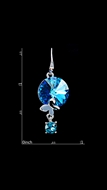 Picture of Attractive Sea Blue Zinc-Alloy Drop & Dangle