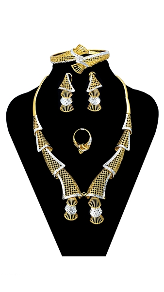 Picture of Buy Gold Plated Big 4 Pieces Jewelry Sets