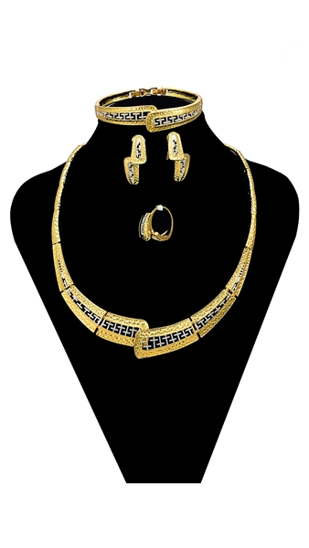 Picture of Unique Design Dubai Style African Style 4 Pieces Jewelry Sets