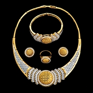 Picture of Cheapest Zinc-Alloy Big 4 Pieces Jewelry Sets