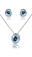 Picture of First Class Platinum Plated Small 2 Pieces Jewelry Sets