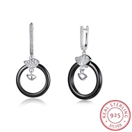 Picture of Trendy Design Black Platinum Plated Drop & Dangle