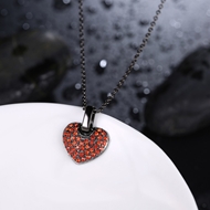 Picture of Long Lasting Gunmetel Plated Red Necklaces & Pendants