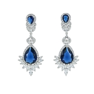 Picture of Female Dark Blue Dangle Earrings 1JJ042407E