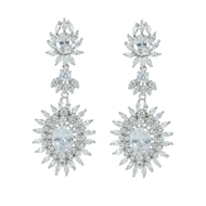 Picture of Luxury Cubic Zirconia Dangle Earrings 1JJ042431E