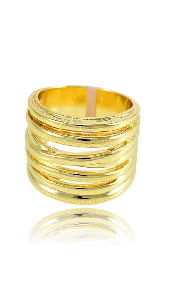 Picture of Touching Gold Plated Zinc-Alloy Fashion Rings