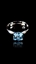 Show details for Fair Single Stone Sea Blue Fashion Rings
