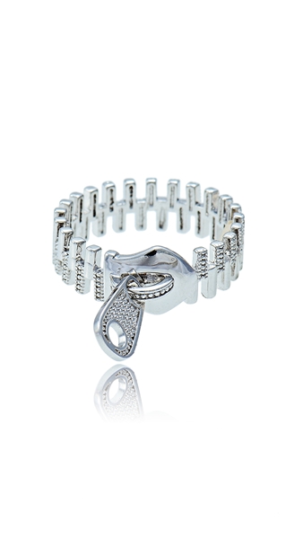 Picture of Magnificent Cubic Zirconia Platinum Plated Fashion Rings