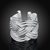 Picture of Beauteous Platinum Plated White Fashion Rings