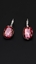 Show details for Flexible Designed Swarovski Element Pink Earrings