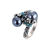 Picture of  Artificial Pearl Zinc Alloy Fashion Rings 2YJ053478R