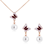 Picture of Artificial Pearl Small Necklace And Earring Sets 2YJ053526S