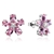 Picture of  Medium Flowers & Plants Stud Earrings 3LK053717E