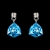 Picture of Sparkling And Fresh Colored Single Stone Zinc-Alloy Drop & Dangle