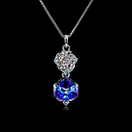 Picture of Geometric Zinc Alloy Pendant Necklaces 2BL054242N