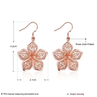 Picture of Nickel Free Rose Gold Plated Zinc Alloy Dangle Earrings with Easy Return