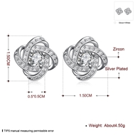 Picture of Charming White Cubic Zirconia Stud Earrings As a Gift