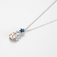 Picture of New Swarovski Element Colorful Pendant Necklace