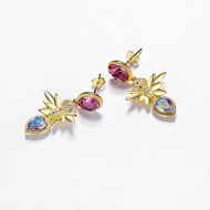 Picture of Hot Selling Purple Casual Dangle Earrings from Trust-worthy Supplier