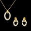 Show details for Pretty Small Gold Plated Necklace and Earring Set