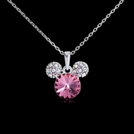 Picture of Zinc Alloy Purple Pendant Necklace As a Gift