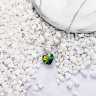 Picture of Beautiful Swarovski Element Colorful Pendant Necklace