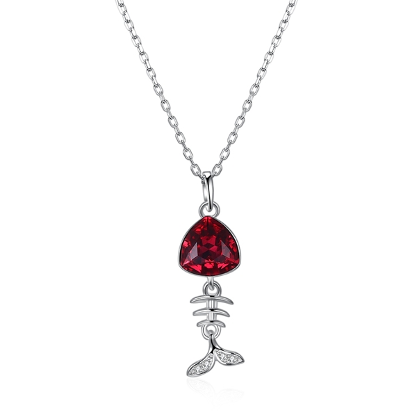 Picture of Fast Selling Red Swarovski Element Pendant Necklace with No-Risk Return