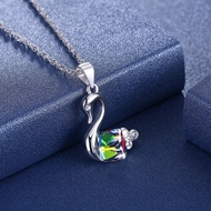 Picture of Good Quality Swarovski Element Colorful Pendant Necklace