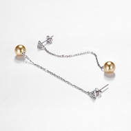 Picture of Origninal Medium Artificial Pearl Dangle Earrings