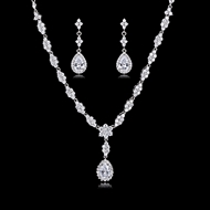 Picture of New Season White Luxury Necklace and Earring Set with SGS/ISO Certification