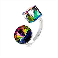 Picture of Zinc Alloy Swarovski Element Adjustable Ring at Great Low Price