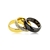 Picture of Gold Plated Artificial Crystal Band Ring for Female