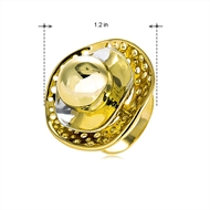 Picture of Impressive Gold Plated Dubai Fashion Ring from Certified Factory