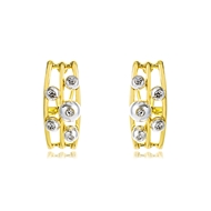 Picture of Bulk Gold Plated Artificial Crystal Stud Earrings Exclusive Online