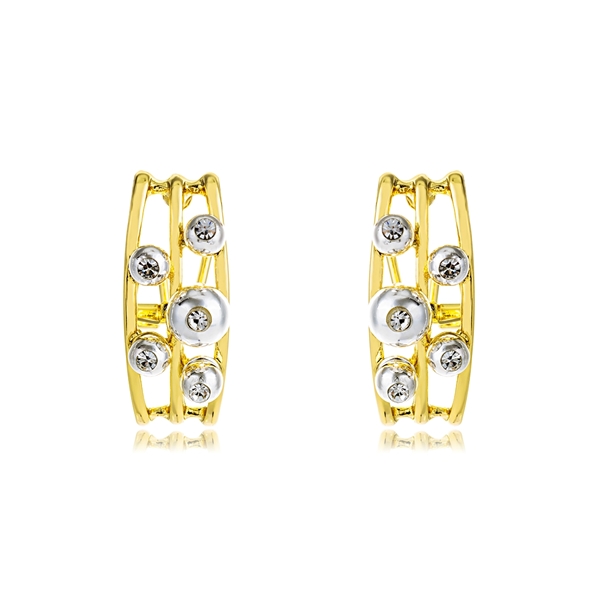 Picture of Bulk Gold Plated Artificial Crystal Stud Earrings Exclusive Online