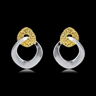 Picture of Buy Zinc Alloy Multi-tone Plated Stud Earrings with Wow Elements