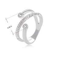 Picture of Famous Medium Cubic Zirconia Fashion Ring