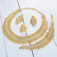 Picture of Luxury Gold Plated 4 Piece Jewelry Set from Editor Picks