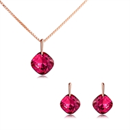 Picture of Trendy Rose Gold Plated Casual Necklace and Earring Set with No-Risk Refund