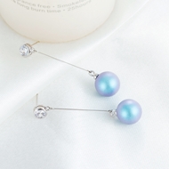 Picture of Nice Swarovski Element Pearl  Dangle Earrings