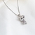 Picture of Good Swarovski Element Platinum Plated Pendant Necklace