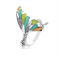 Picture of Great Enamel Platinum Plated Fashion Ring