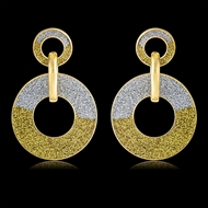 Picture of Trendy Gold Plated Big Dangle Earrings with No-Risk Refund